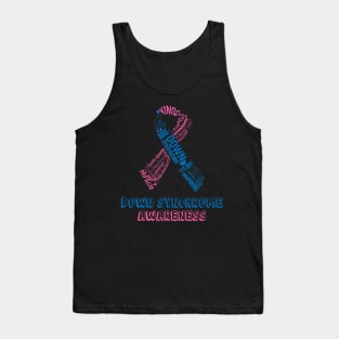 Down syndrome awareness loving caring inspiring Tank Top